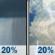Sunday: A slight chance of rain showers between 7am and 1pm, then a slight chance of showers and thunderstorms. Mostly cloudy, with a high near 77. Sunday: Slight Chance Rain Showers then Slight Chance Showers And Thunderstorms