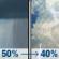 Friday: A chance of rain showers before 1pm, then a chance of showers and thunderstorms. Mostly cloudy, with a high near 81. Friday: Chance Rain Showers