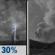Saturday Night: Chance Showers And Thunderstorms then Patchy Smoke