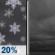 Tuesday Night: Slight Chance Light Snow then Cloudy