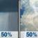 Wednesday: A chance of rain showers before 1pm, then a chance of showers and thunderstorms. Partly sunny, with a high near 67. Wednesday: Chance Rain Showers