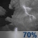 Friday Night: Chance Showers And Thunderstorms then Showers And Thunderstorms Likely