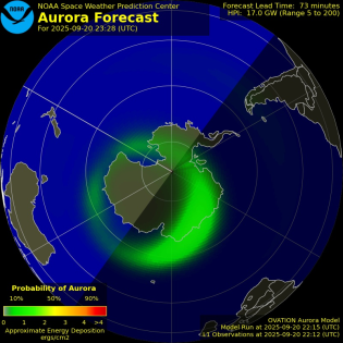 Current Southern hemispheric power input map