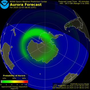 Current Southern hemispheric power input map