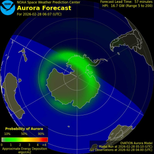 Current Southern hemispheric power input map