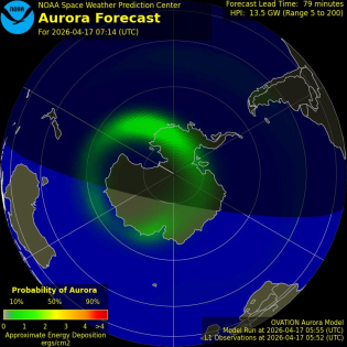 Current Southern hemispheric power input map