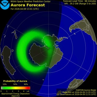 Current Southern hemispheric power input map