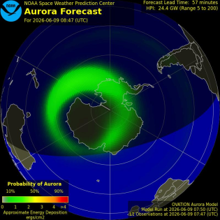 Current Southern hemispheric power input map