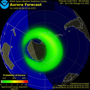 Current Southern hemispheric power input map