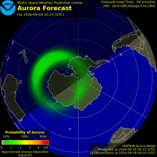 Current Southern hemispheric power input map
