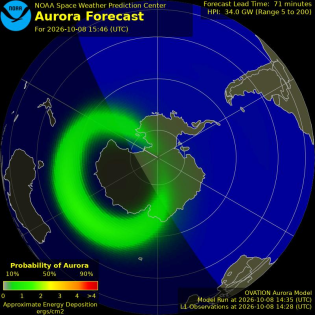 Current Southern hemispheric power input map