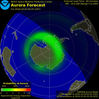 Current Southern hemispheric power input map