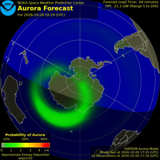 Current Southern hemispheric power input map