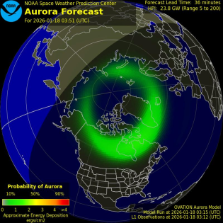 Current Northern hemispheric power input map