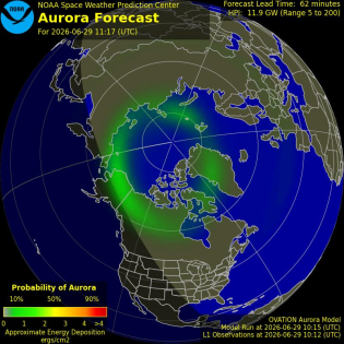 Current Northern hemispheric power input map
