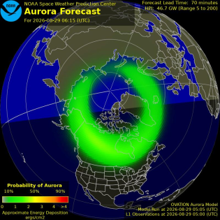 Current Northern hemispheric power input map
